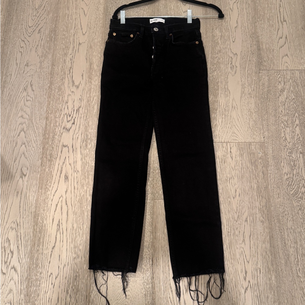 Re/Done Charcoal Straight Leg